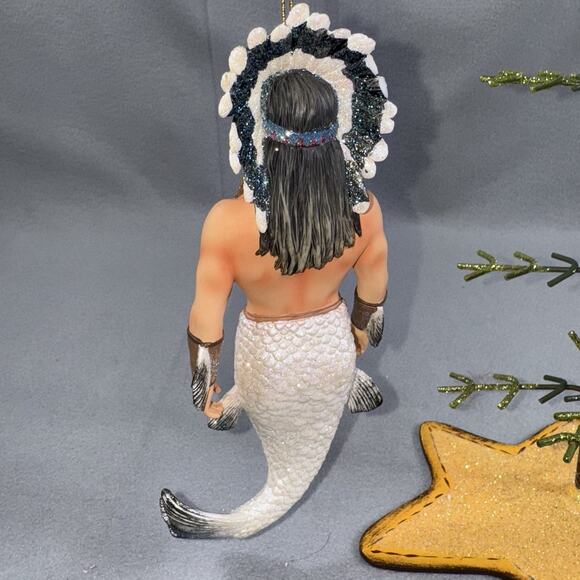 December Diamonds Chief Merman Ornament 55-900370 RARE Retired 2007 *READ** - Picture 5 of 14